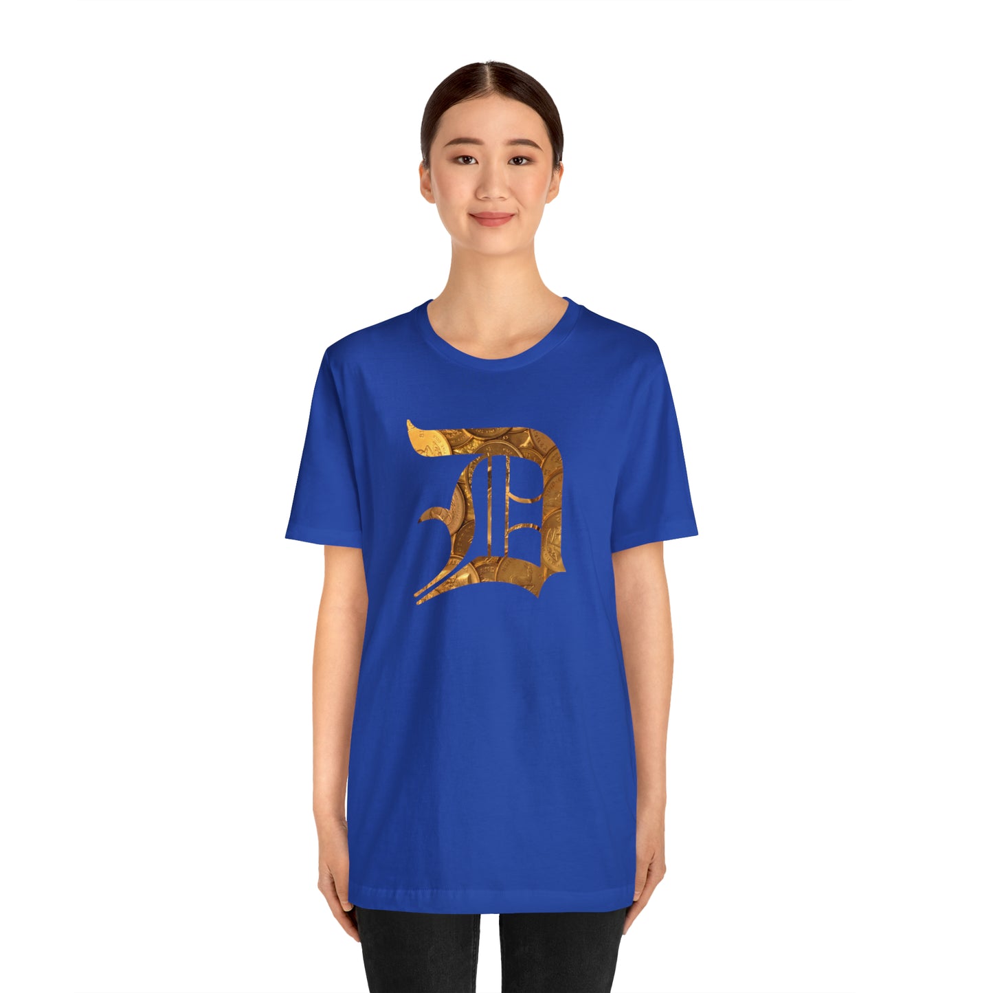 Detroit 'Old English D' T-Shirt (Gold Bullion Edition) | Unisex Standard