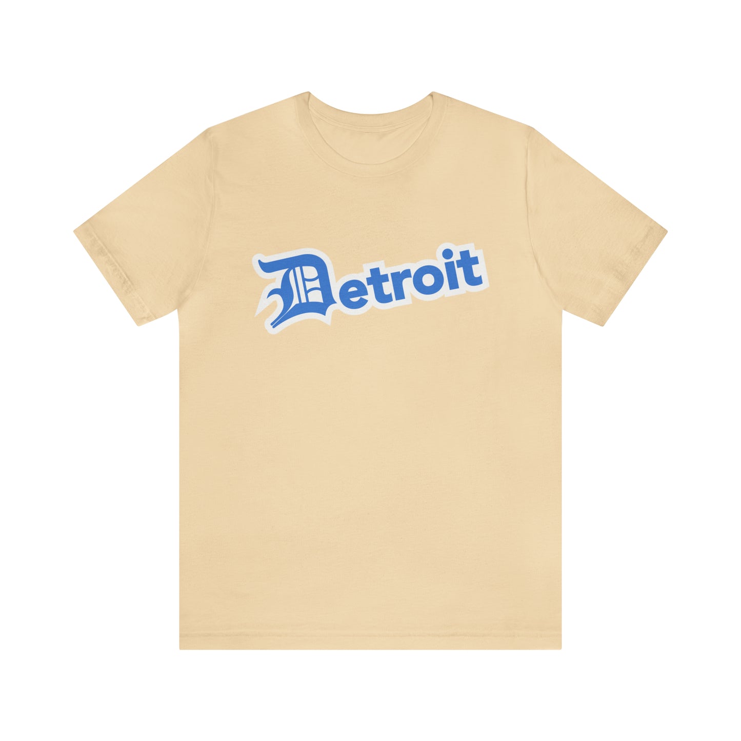 'Detroit' T-Shirt (Azure w/ Old English 'D') | Unisex Standard