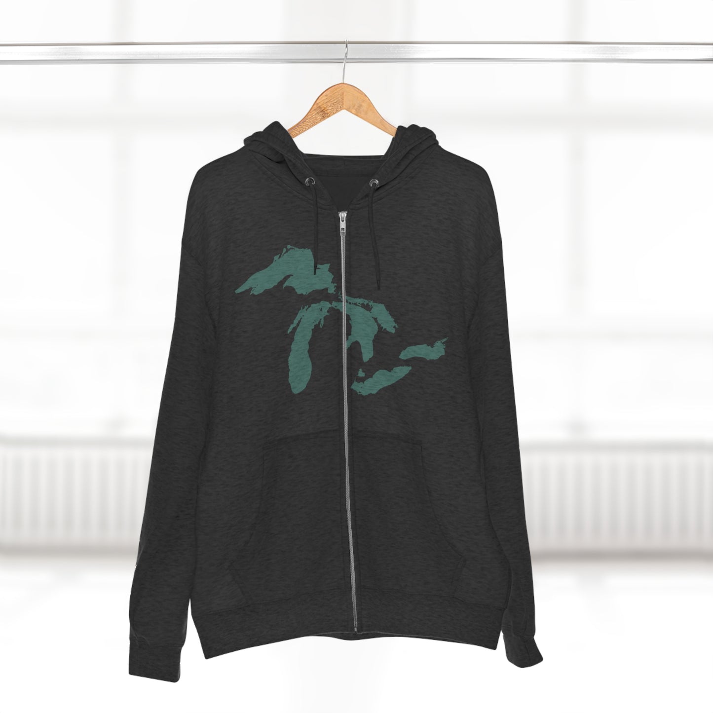 Great Lakes Hoodie (Copper Green) | Unisex Full Zip