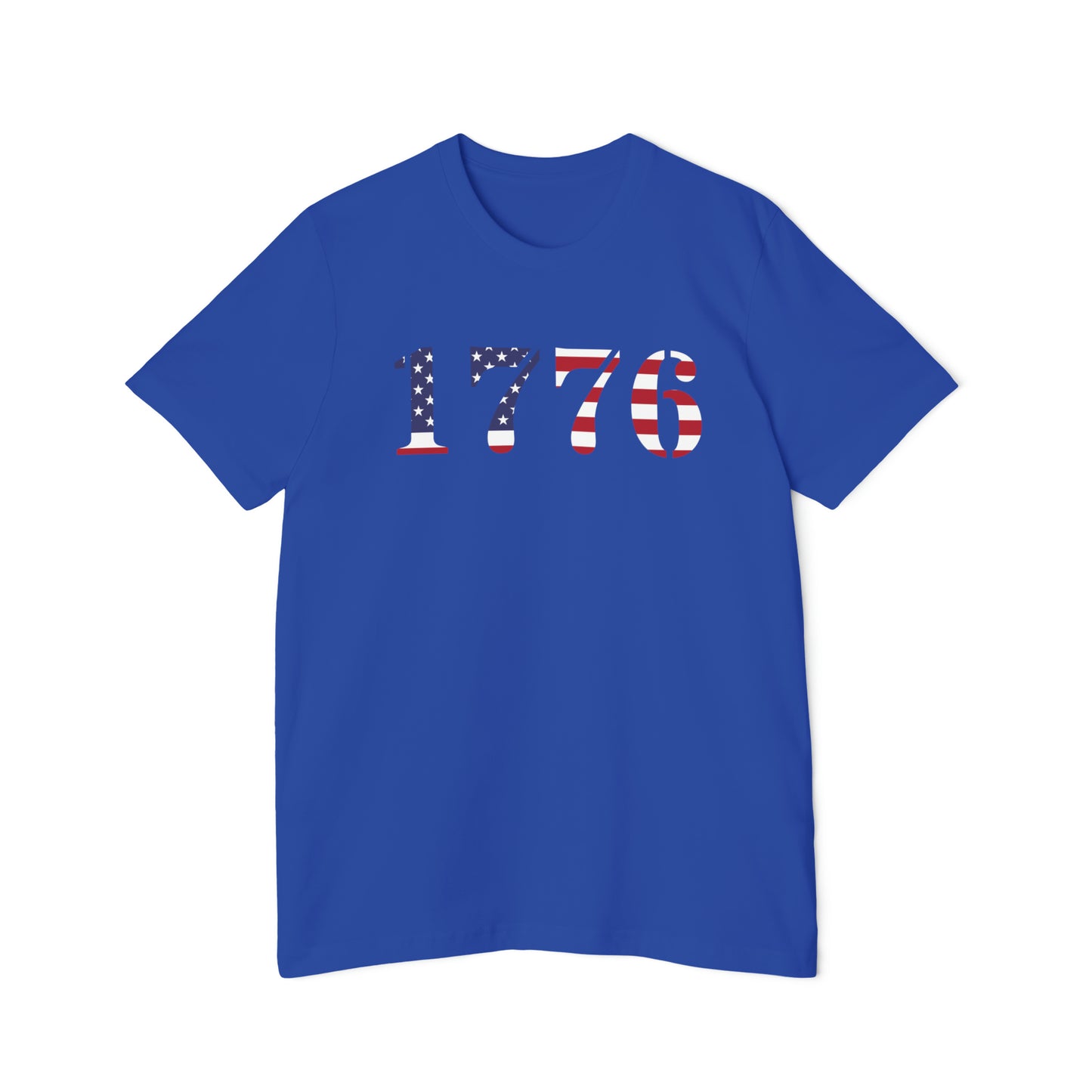 '1776' T-Shirt (Army Stencil Flag Colors) | Made in USA