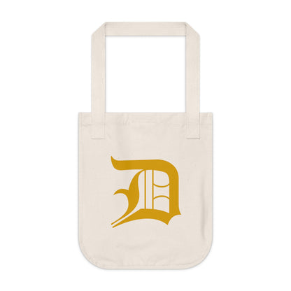 Detroit 'Old English D' Heavy Tote (Gold)