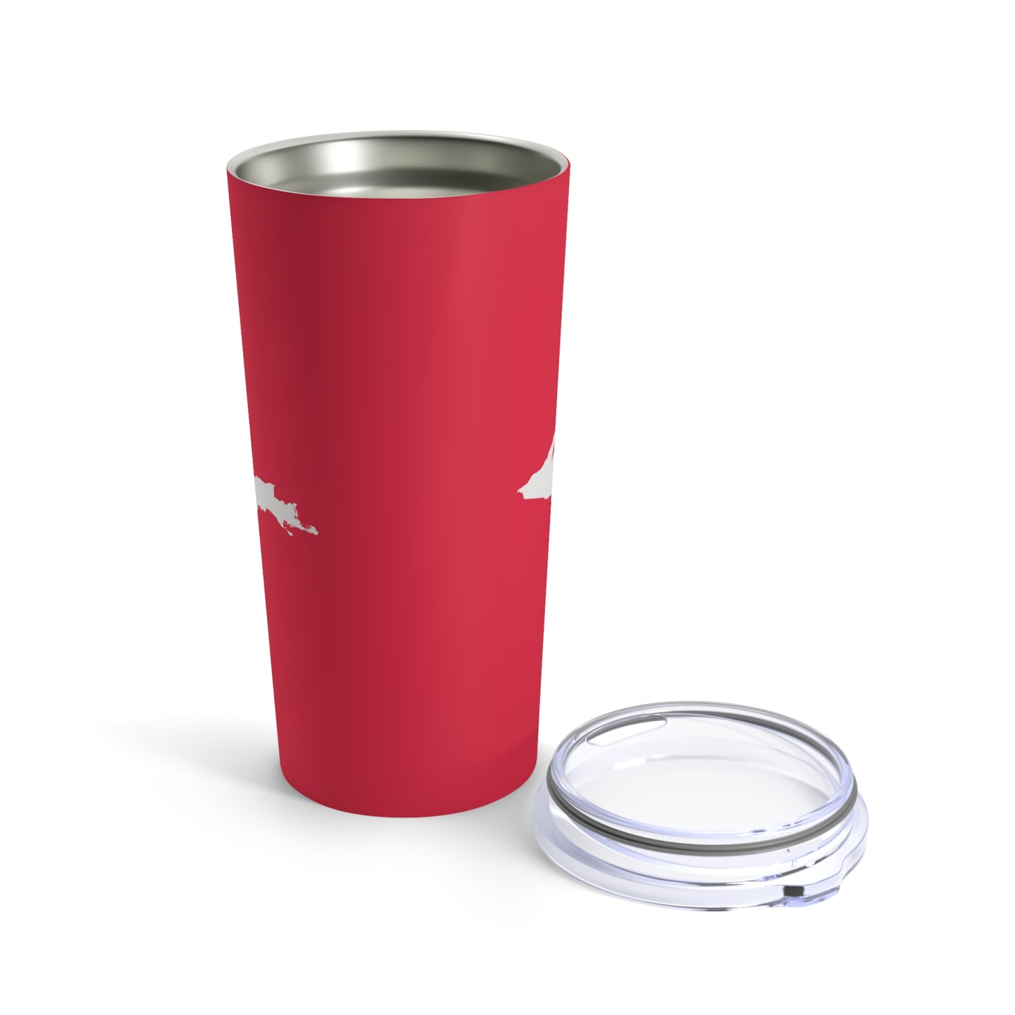 Michigan Upper Peninsula Tumbler (w/ UP Outline) | Lighthouse Red - 20oz