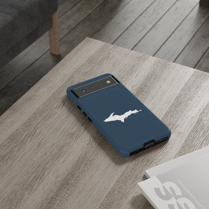 Michigan Upper Peninsula Tough Phone Case ('37 Caddie Cavalier Blue w/ UP Outline) | Samsung & Pixel Android