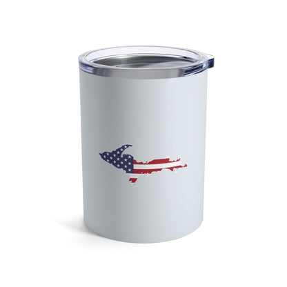 Michigan Upper Peninsula Tumbler (w/ UP USA Flag) | Gossy White - 10oz