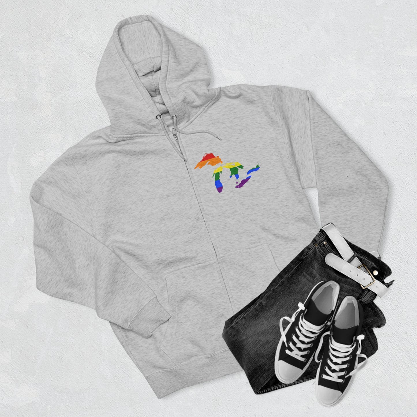 Great Lakes Hoodie (Rainbow Pride Edition) | Unisex Full Zip