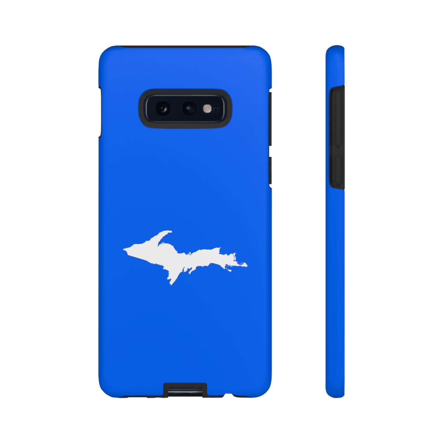 Michigan Upper Peninsula Tough Phone Case (Motor Town Blue w/ UP Outline) | Samsung & Pixel Android