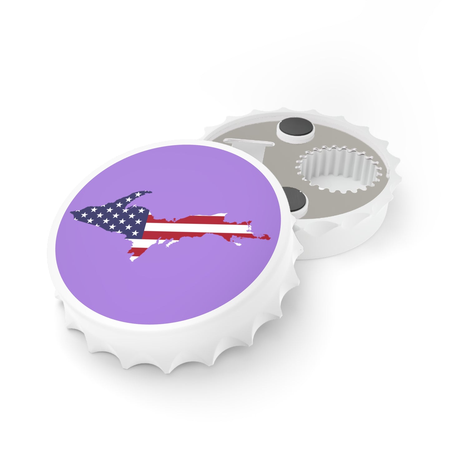 Michigan Upper Peninsula Bottle Opener (w/ UP USA Flag ) | Lavender