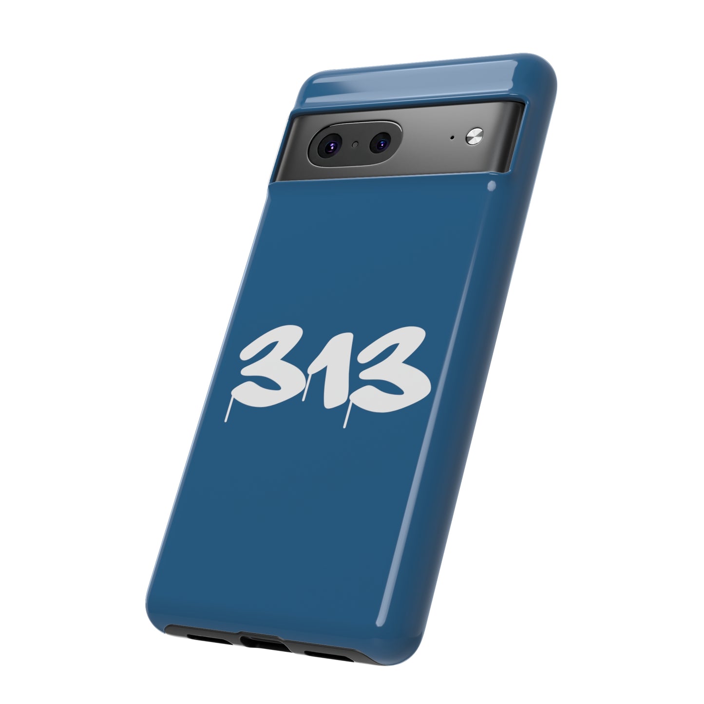 Detroit '313' Tough Phone Case (Blueberry Tag Font) | Samsung & Pixel Android