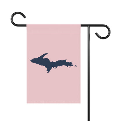 Michigan Upper Peninsula Home & Garden Flag (w/ UP Outline) | Pale Pink