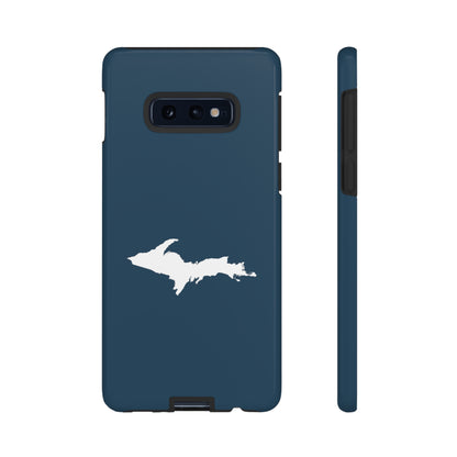 Michigan Upper Peninsula Tough Phone Case ('37 Caddie Cavalier Blue w/ UP Outline) | Samsung & Pixel Android