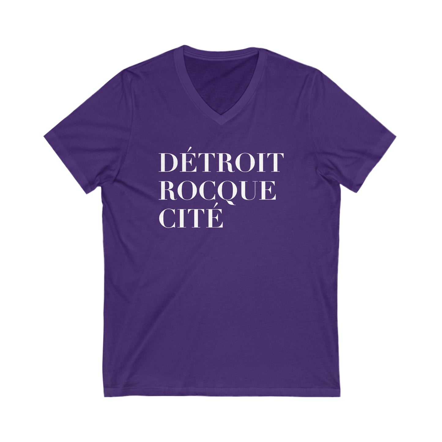 'Détroit Rocque Cité' T-Shirt | Unisex V-Neck