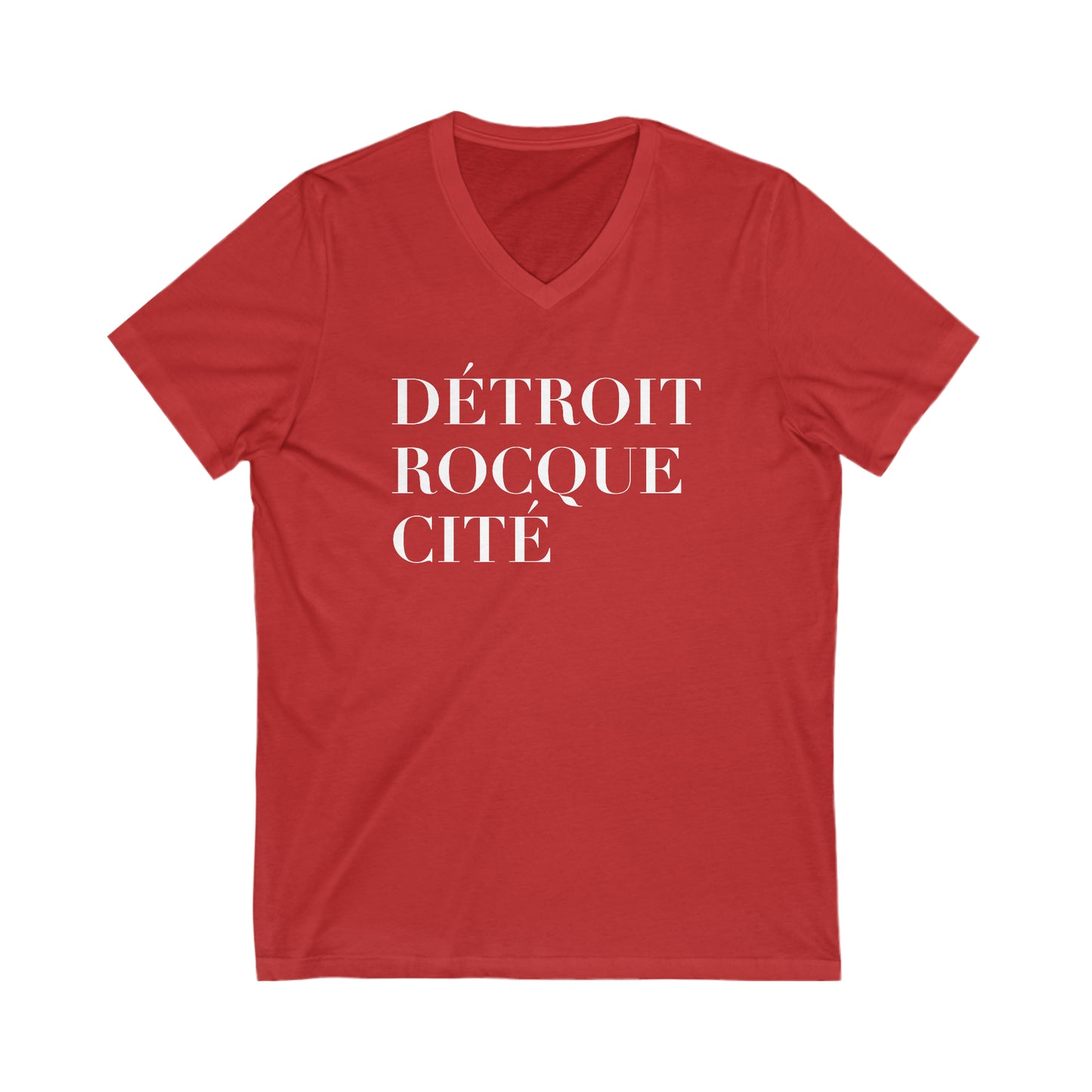 'Détroit Rocque Cité' T-Shirt | Unisex V-Neck