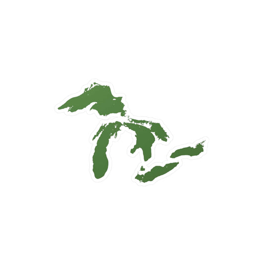 Great Lakes Kiss-Cut Windshield Decal | Pine Green