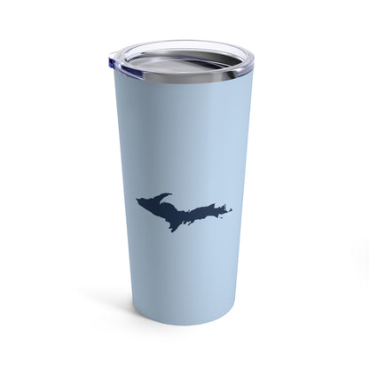 Michigan Upper Peninsula Tumbler (w/ UP Outline) | Light Blue - 20oz