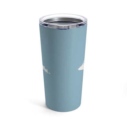 Michigan Upper Peninsula Tumbler (w/ UP Outline) | Opal Blue - 20oz