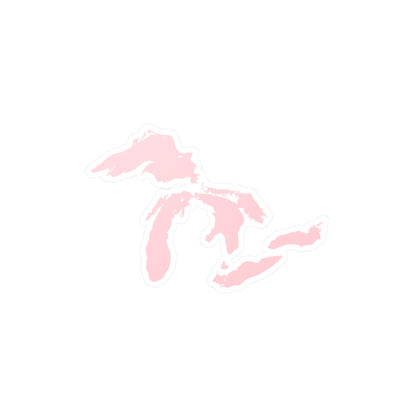 Great Lakes Kiss-Cut Windshield Decal | Pale Pink