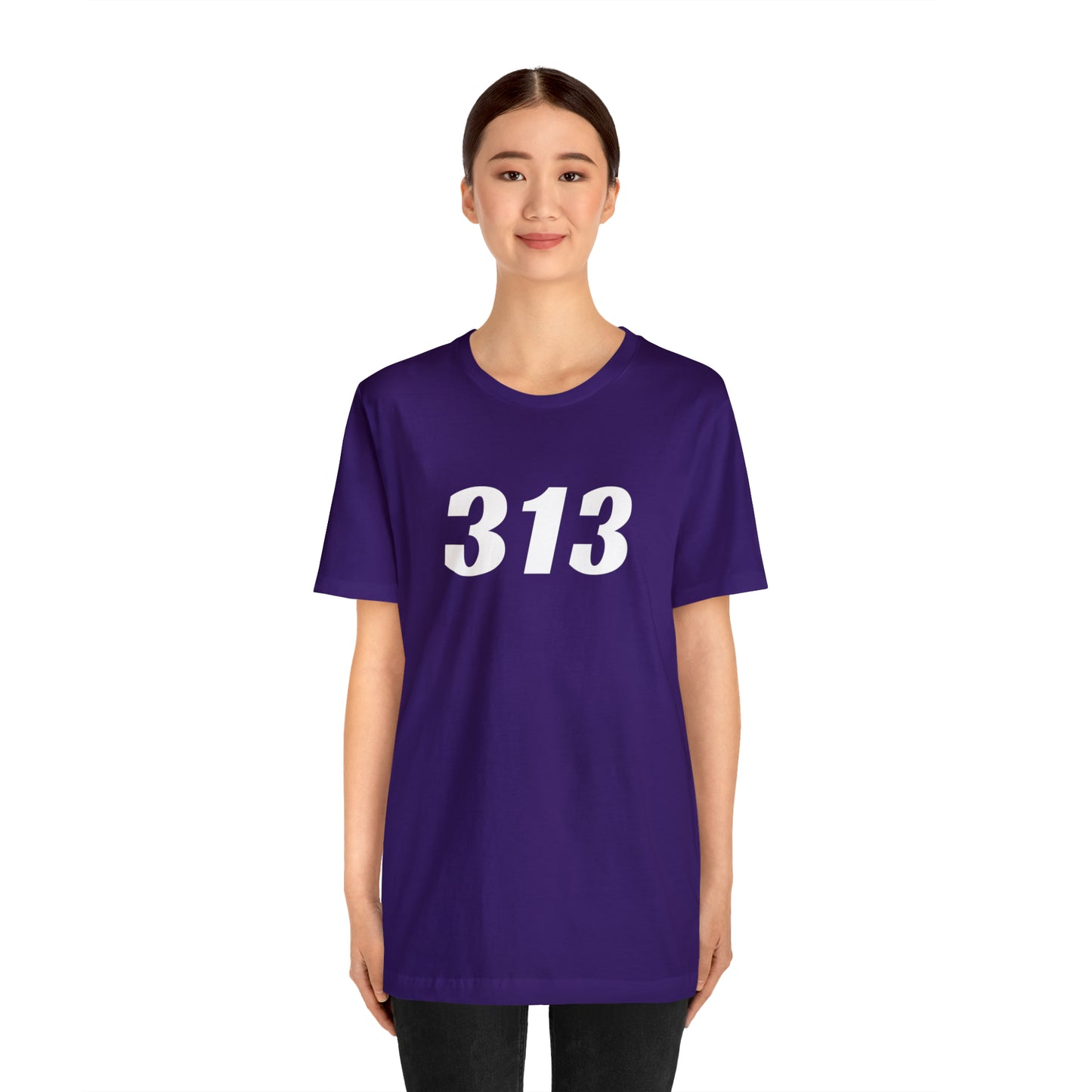 Detroit '313' T-Shirt (Racing Font) | Unisex Standard Fit