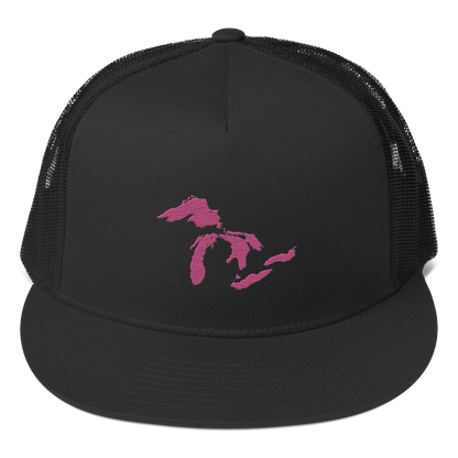 Great Lakes Trucker Hat (Apple Blossom Pink) | 5-Panel