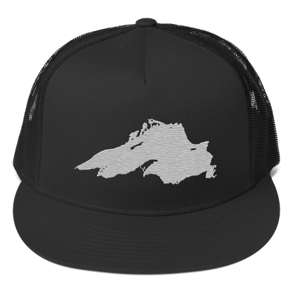 Lake Superior Trucker Hat | 5-Panel - Platinum