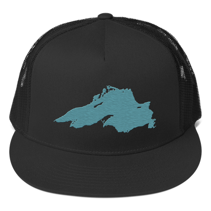 Lake Superior Trucker Hat | 5-Panel - Huron Blue