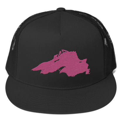 Lake Superior Trucker Hat | 5-Panel - Apple Blossom Pink