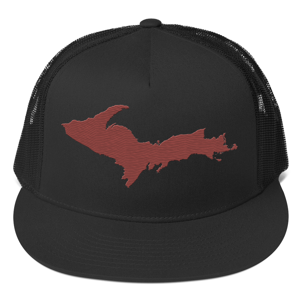 Upper Peninsula Trucker Hat | 5-Panel - Ore Dock Red