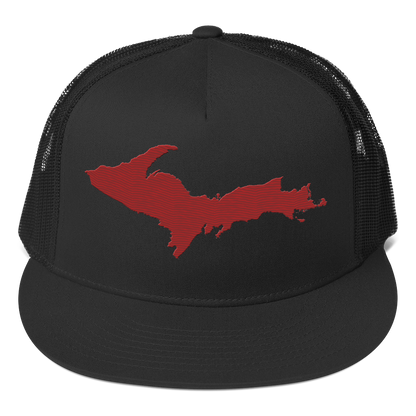 Upper Peninsula Trucker Hat | 5-Panel - Thimbleberry Red