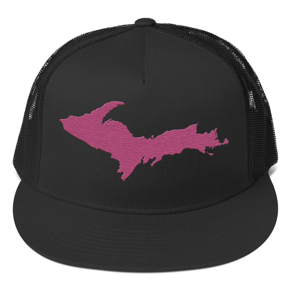 Upper Peninsula Trucker Hat | 5-Panel - Apple Blossom Pink