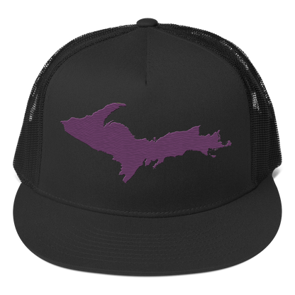 Upper Peninsula Trucker Hat | 5-Panel - Plum