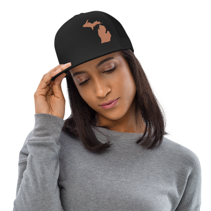 Michigan Trucker Hat | 5-Panel - Copper Outline