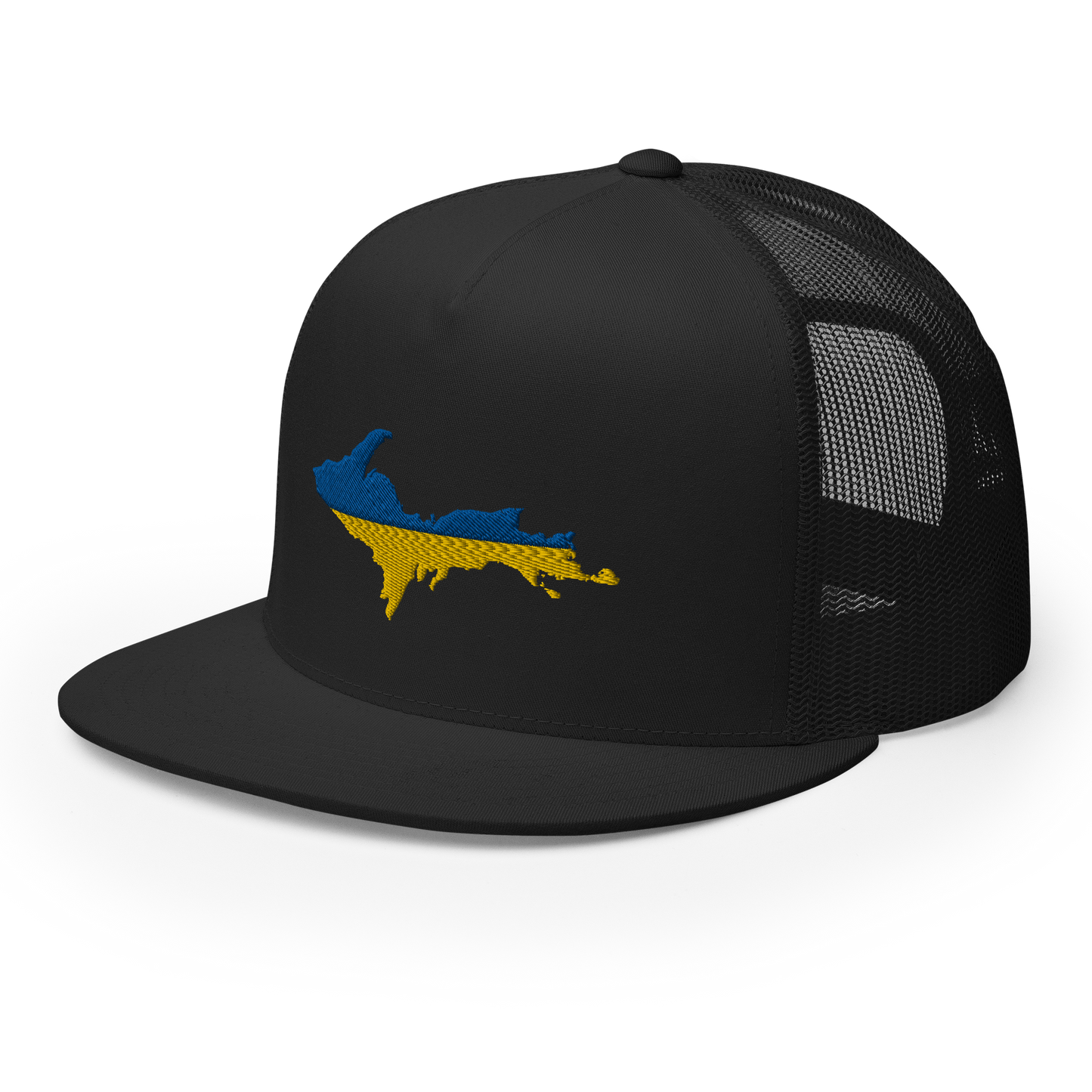 Michigan Upper Peninsula Trucker (w/ UP Ukraine Flag Outline) | 5-Panel