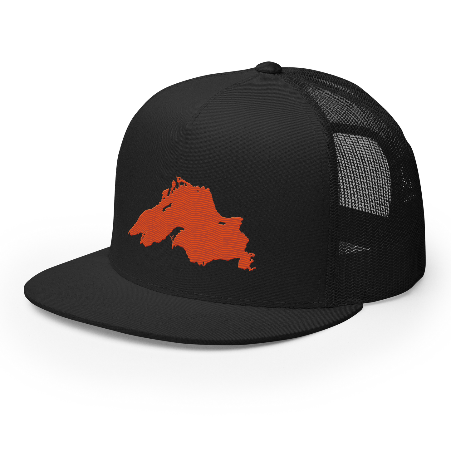 Lake Superior Trucker Hat | 5-Panel - Maple Leaf Orange