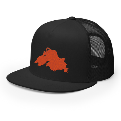 Lake Superior Trucker Hat | 5-Panel - Maple Leaf Orange