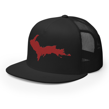 Upper Peninsula Trucker Hat | 5-Panel - Thimbleberry Red