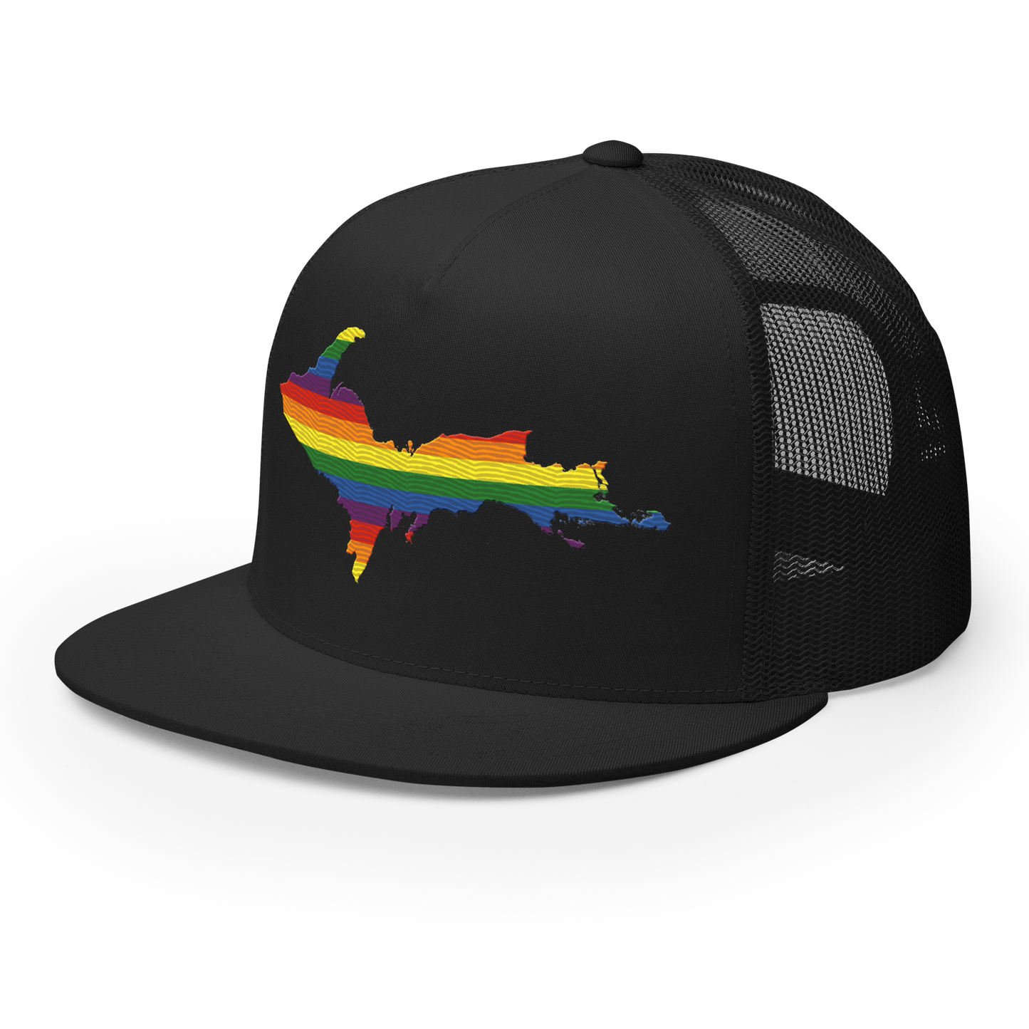 Upper Peninsula Trucker Hat | 5-Panel - Rainbow Pride Edition