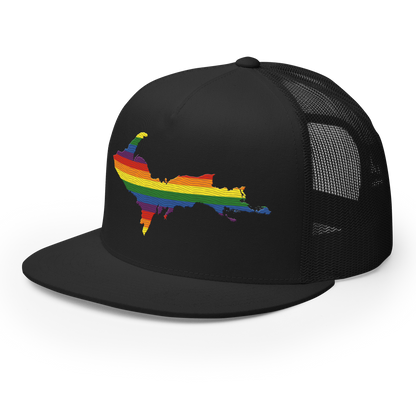 Upper Peninsula Trucker Hat | 5-Panel - Rainbow Pride Edition