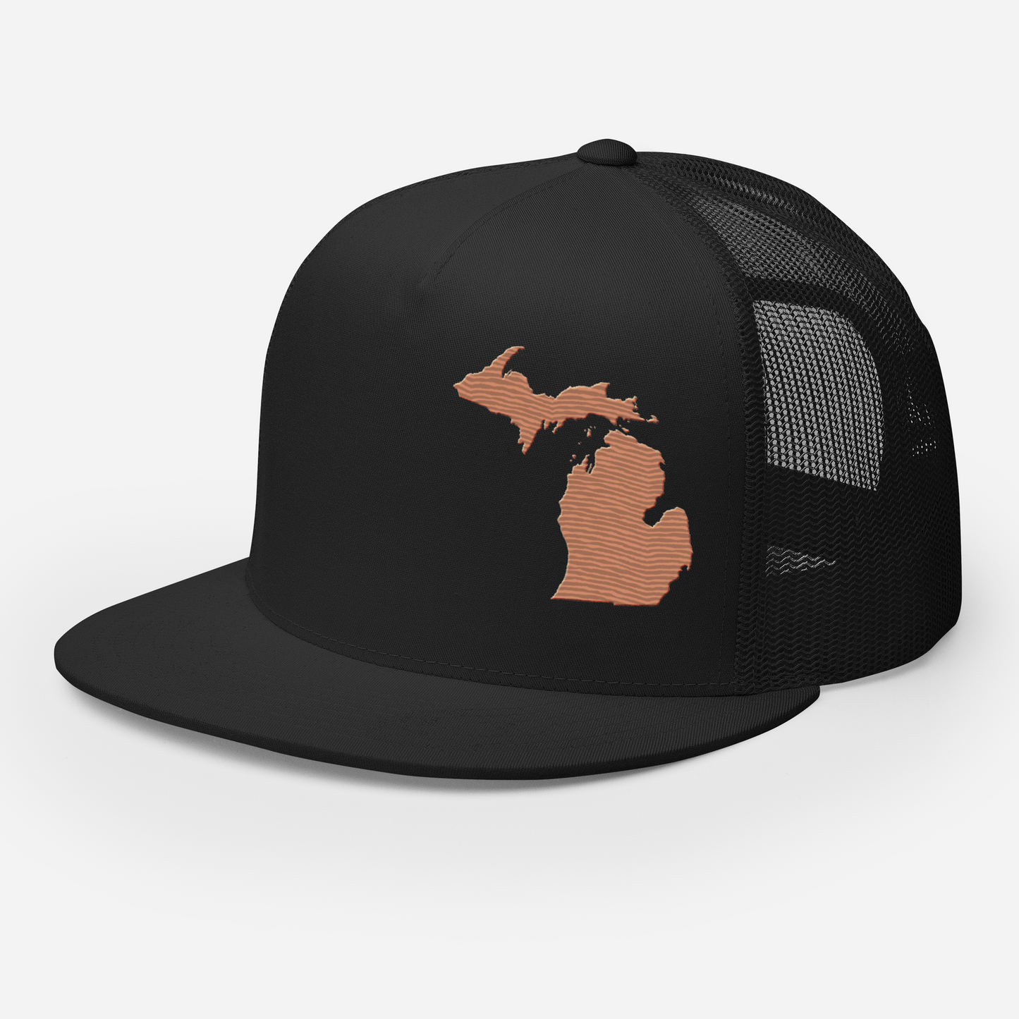 Michigan Trucker Hat | 5-Panel - Copper Outline