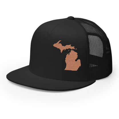 Michigan Trucker Hat | 5-Panel - Copper Outline