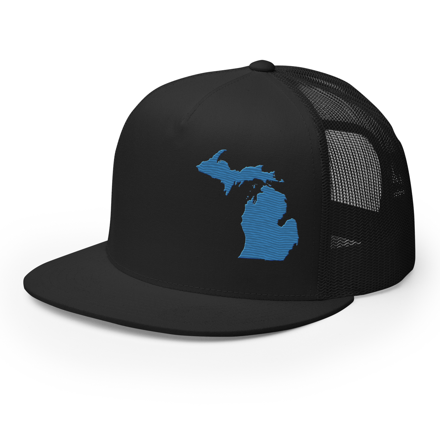 Michigan Trucker Hat | 5-Panel - Superior Blue Outline