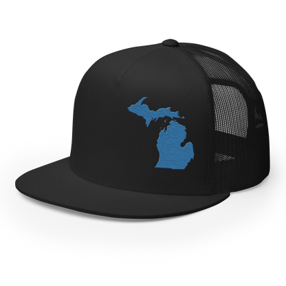 Michigan Trucker Hat | 5-Panel - Superior Blue Outline