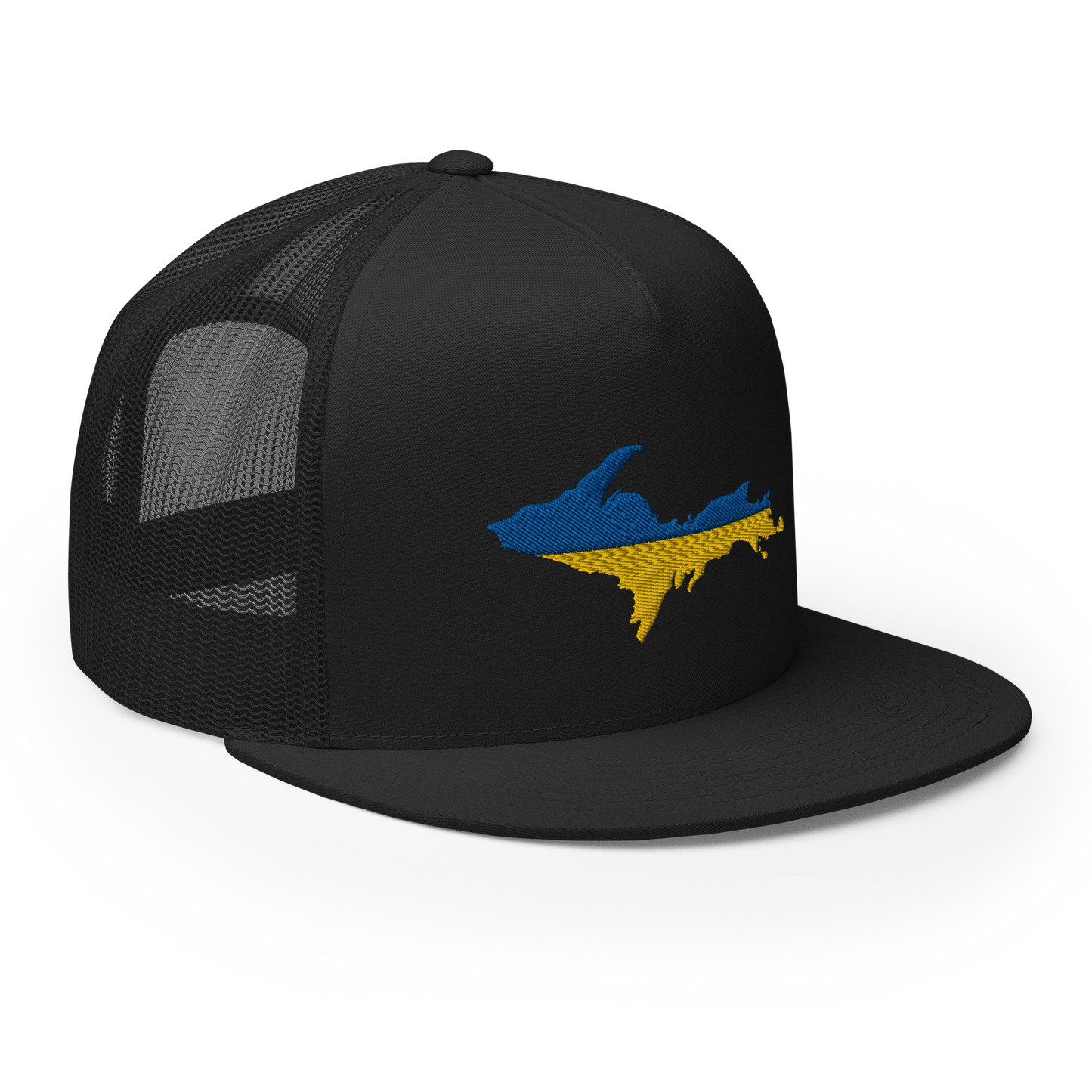 Michigan Upper Peninsula Trucker (w/ UP Ukraine Flag Outline) | 5-Panel