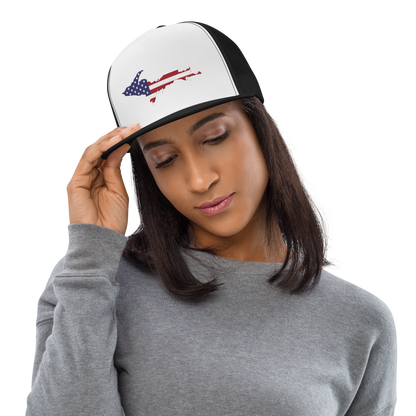 Michigan Upper Peninsula Trucker Hat (w/ Patriot Edition) | 5-Panel