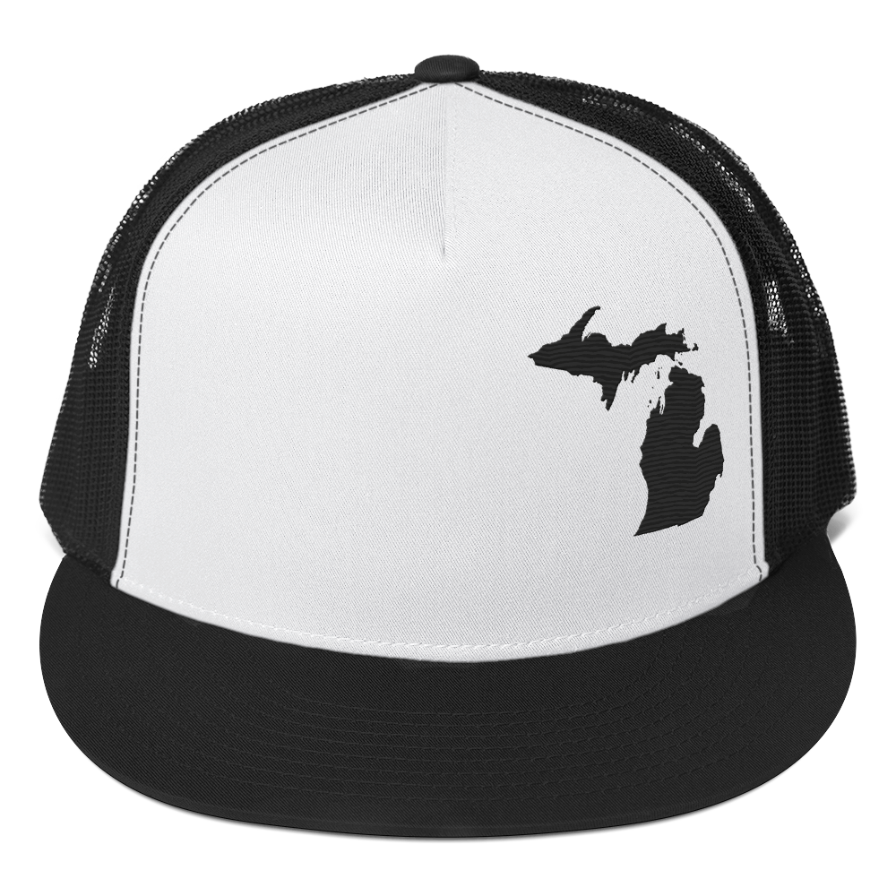 Michigan Trucker Hat | 5-Panel - Black Outline