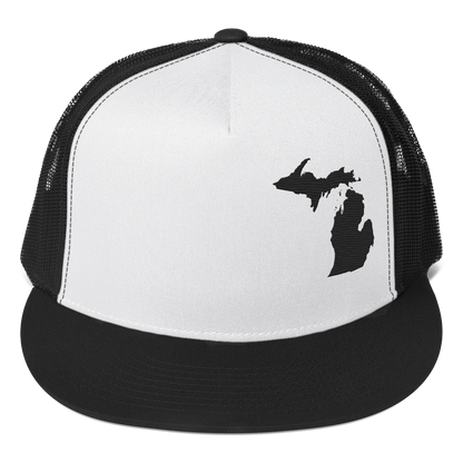 Michigan Trucker Hat | 5-Panel - Black Outline