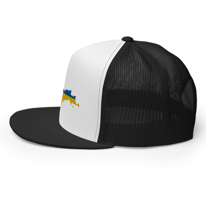 Michigan Upper Peninsula Trucker (w/ UP Ukraine Flag Outline) | 5-Panel