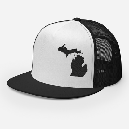 Michigan Trucker Hat | 5-Panel - Black Outline