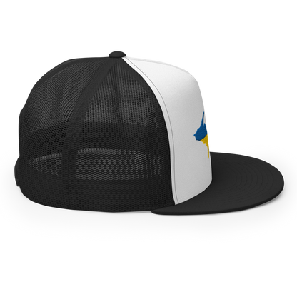 Michigan Upper Peninsula Trucker (w/ UP Ukraine Flag Outline) | 5-Panel