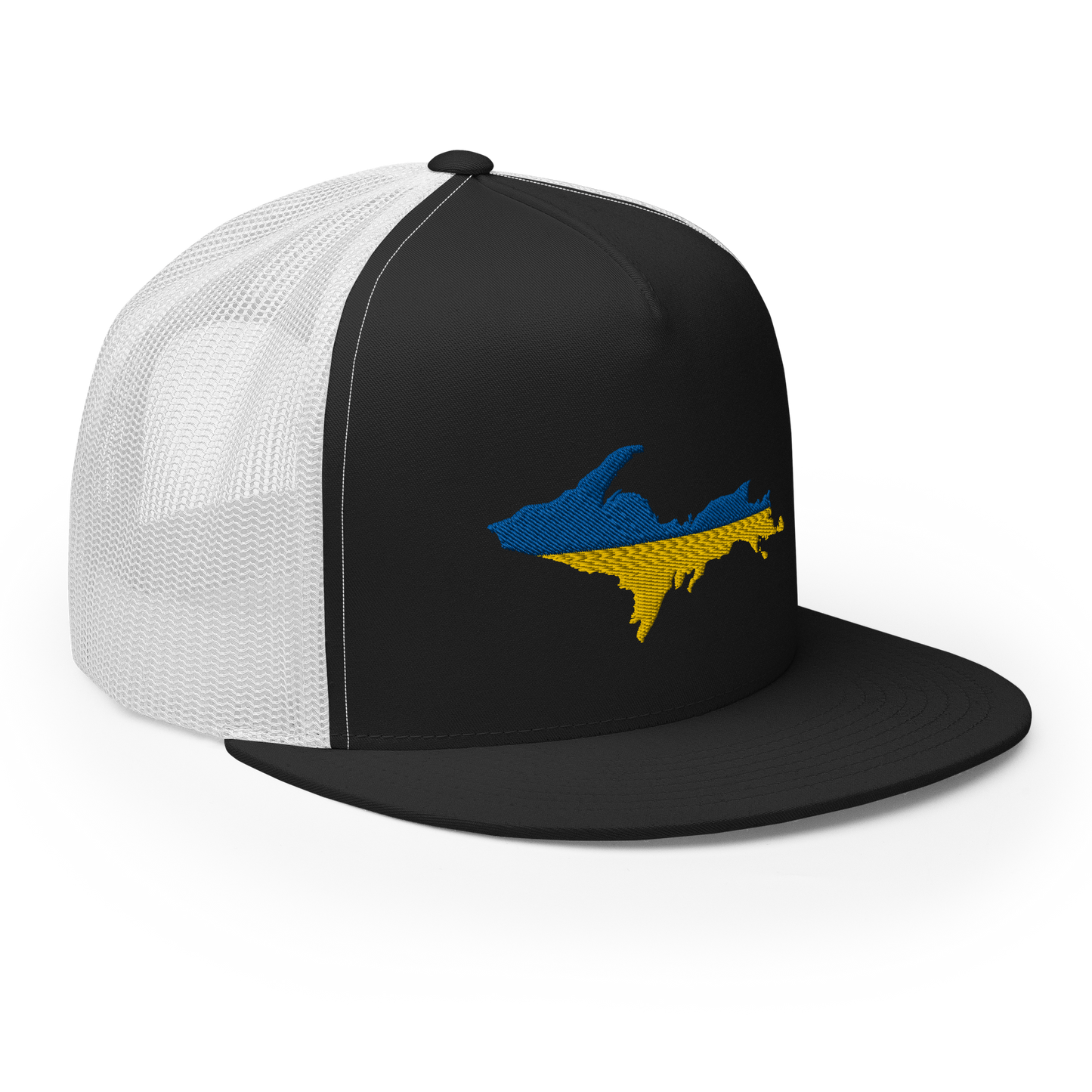 Michigan Upper Peninsula Trucker (w/ UP Ukraine Flag Outline) | 5-Panel