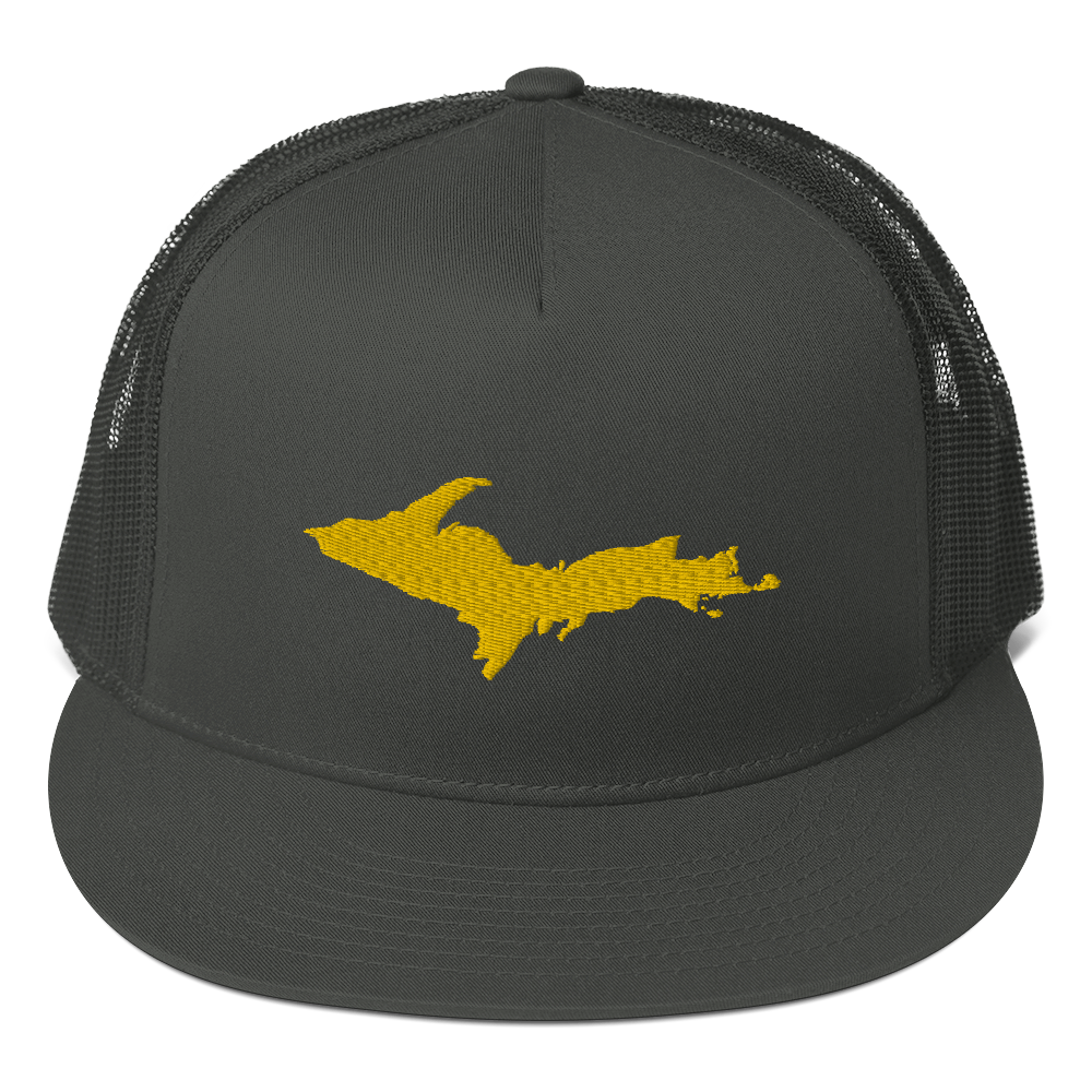 Michigan Upper Peninsula Trucker Hat (w/ UP Outline) | 5-Panel