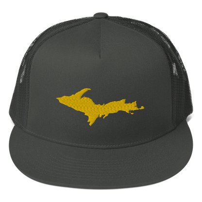 Michigan Upper Peninsula Trucker Hat (w/ UP Outline) | 5-Panel